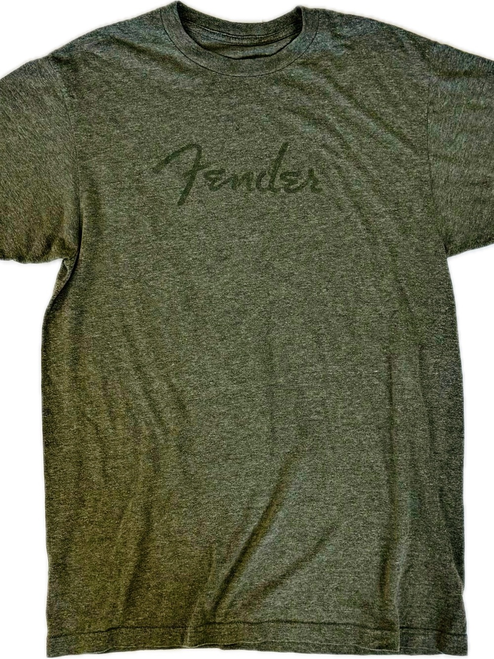Fender Olive Heather Logo Short Sleeve Tee
